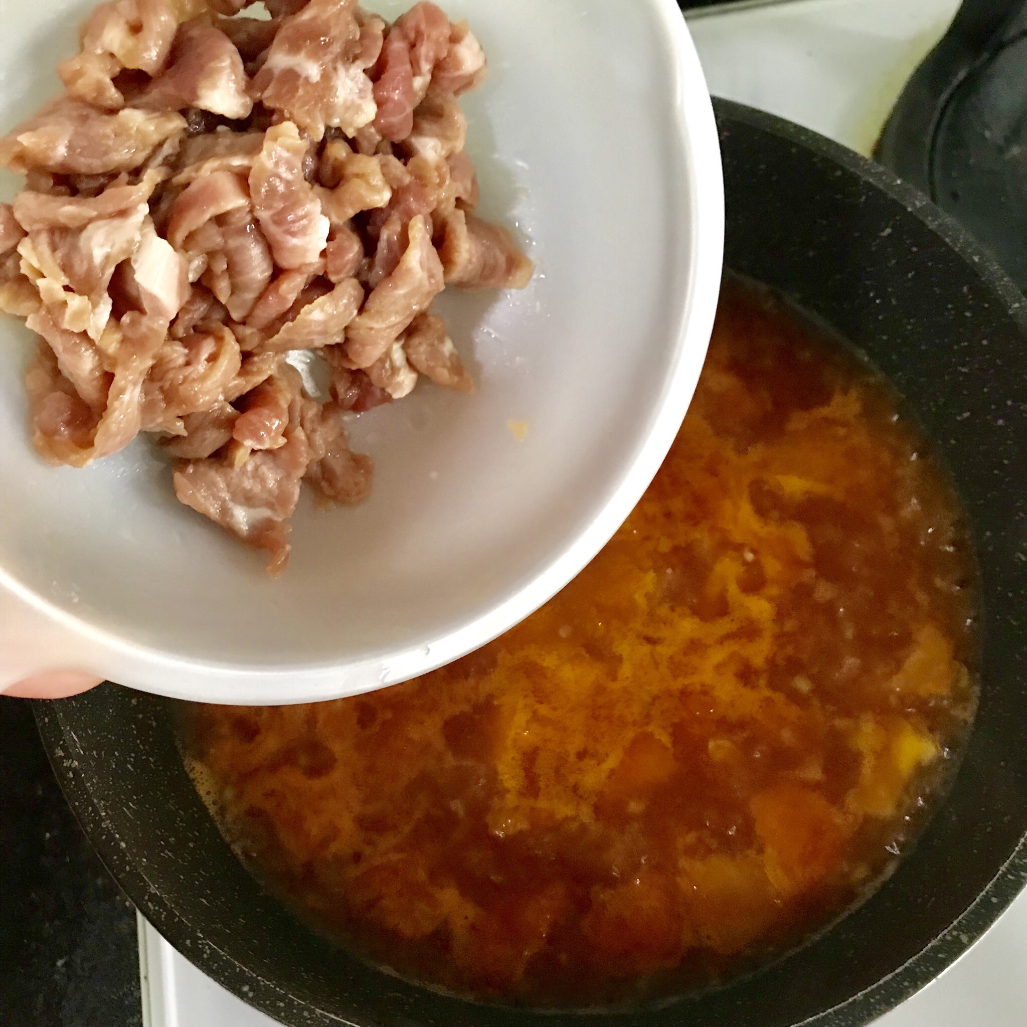 番茄金针菇牛肉煮的做法 步骤7
