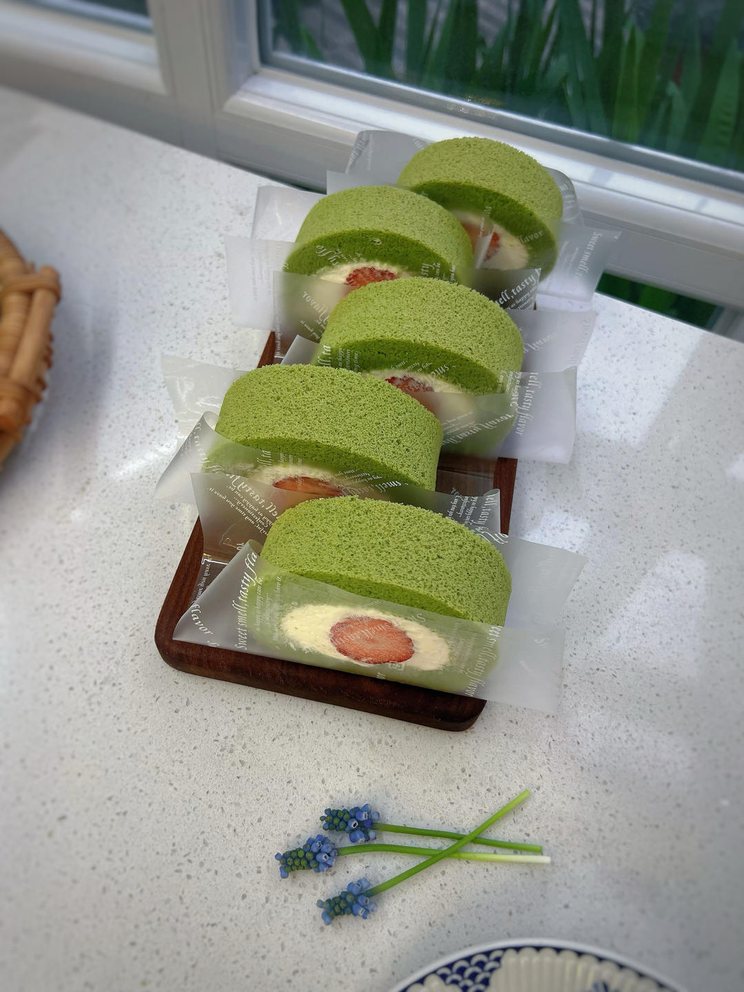 艾草蛋糕卷