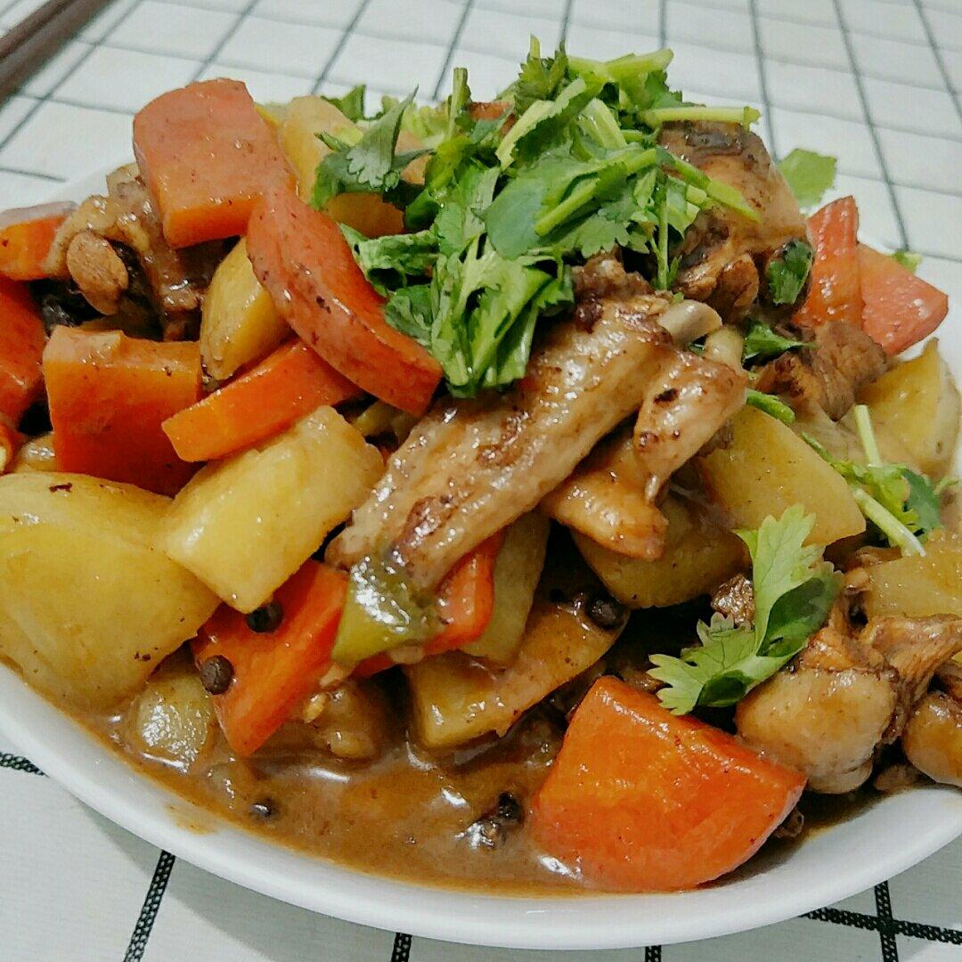 土豆炖鸡翅（快手零失败）