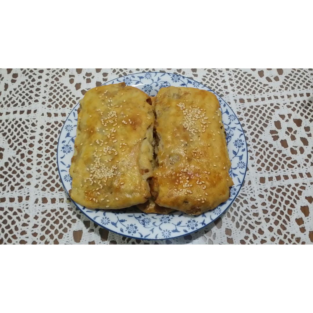 家常葱油烤饼