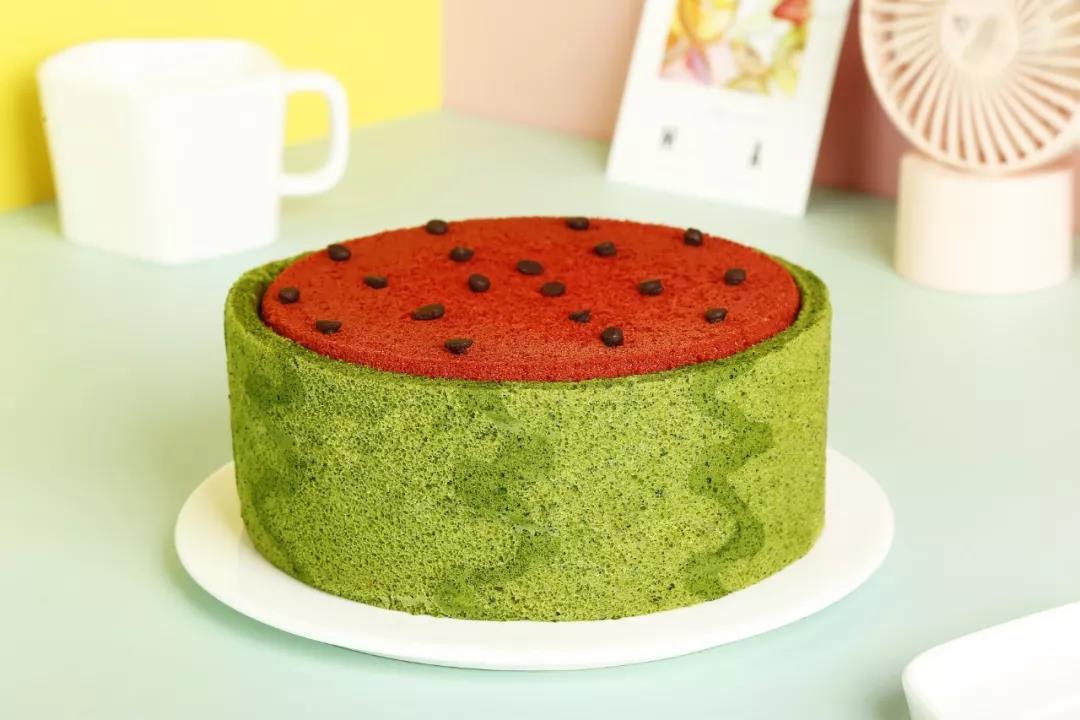 步骤图 Ownland澳澜烘焙 西瓜太郎戚风蛋糕的做法 Ownland澳澜烘焙 西瓜太郎戚风蛋糕的做法步骤 菜谱 下厨房