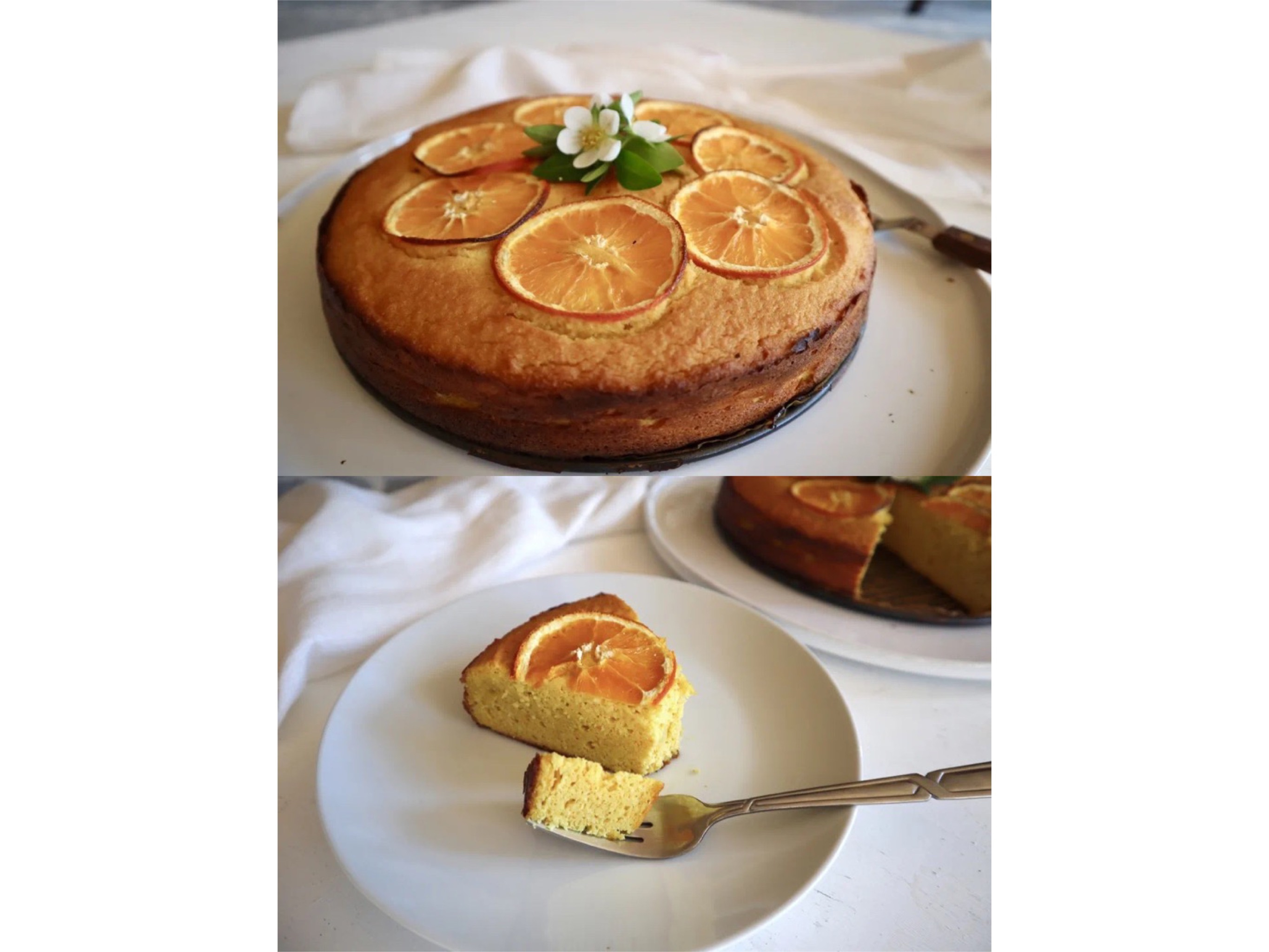 健康甜品系列｜融化夏天的香橙杏仁蛋糕，闻起来美好得像雪糕的做法 步骤12