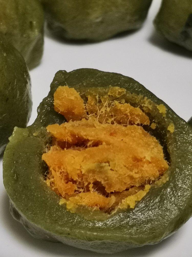 🔥超好吃肉松蛋黄青团-Q弹软糯不粘不塌