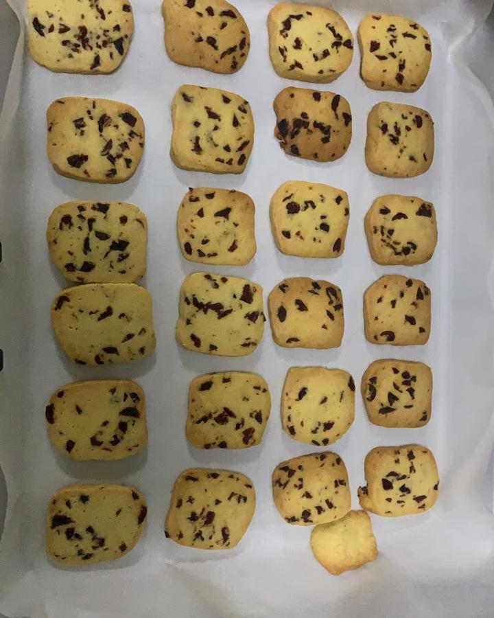 低糖少油版蔓越莓饼干