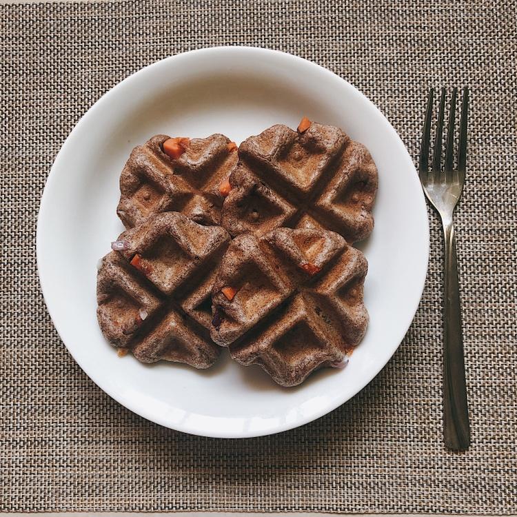 咸香火腿全麦华夫饼（84卡/个）