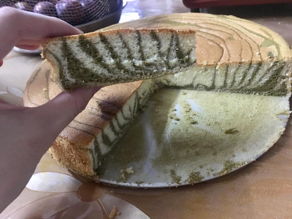 绿斑马戚风蛋糕