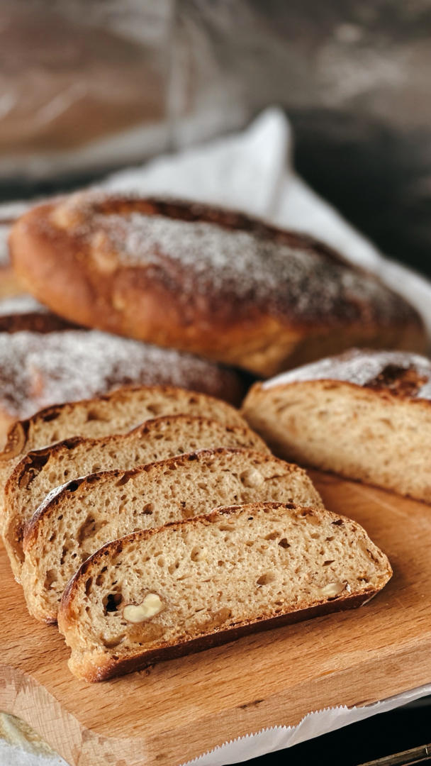 无花果核桃全麦面包（汤种）