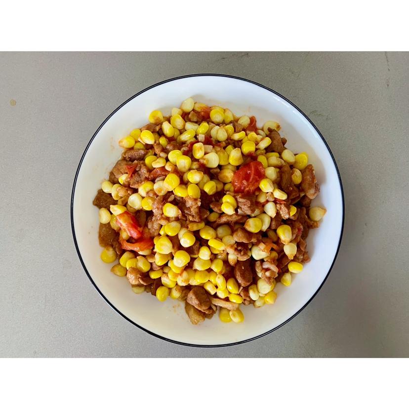 玉米炒肉末【超级下饭的快手家常菜】