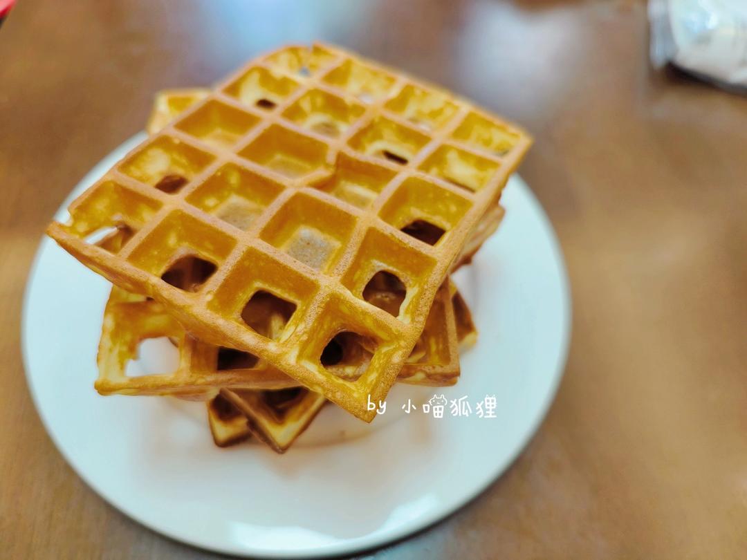 酸奶糯米华夫饼
