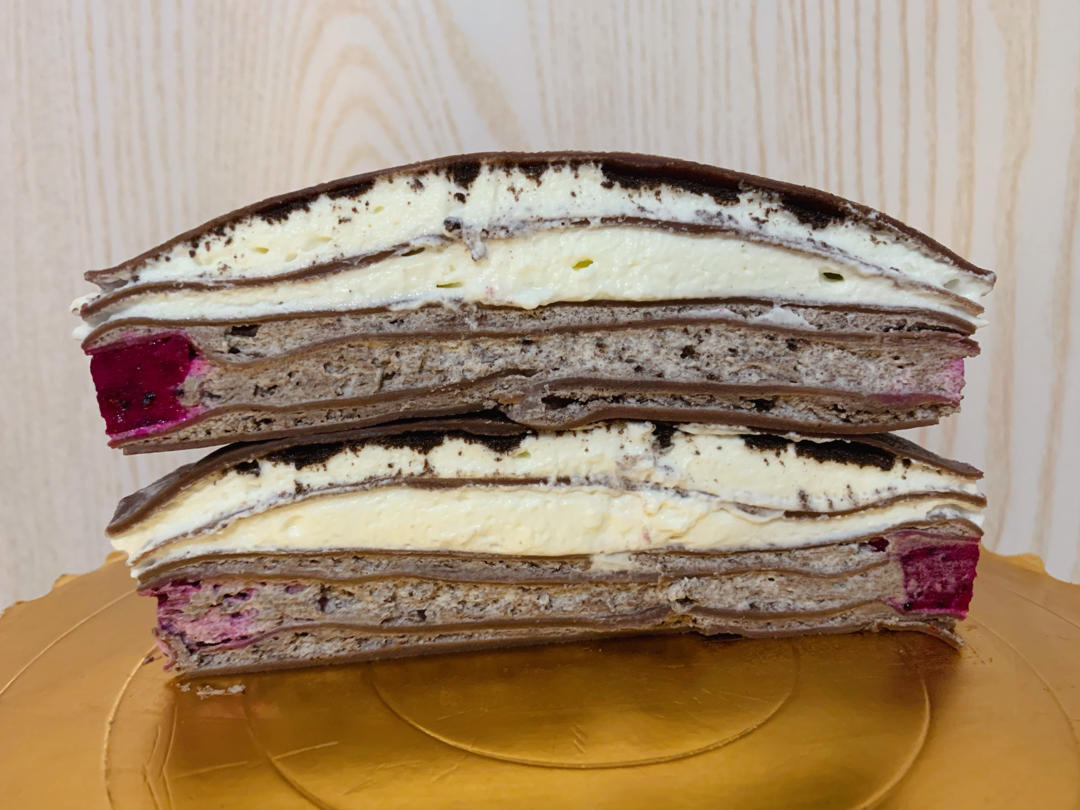 奥利奥双色千层蛋糕