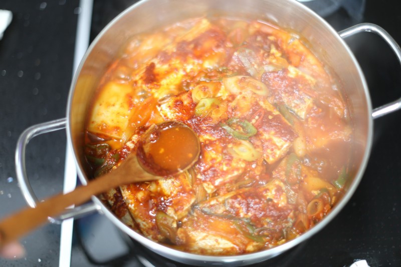 갈치조림韩式炖带鱼日常下饭菜的做法 步骤8