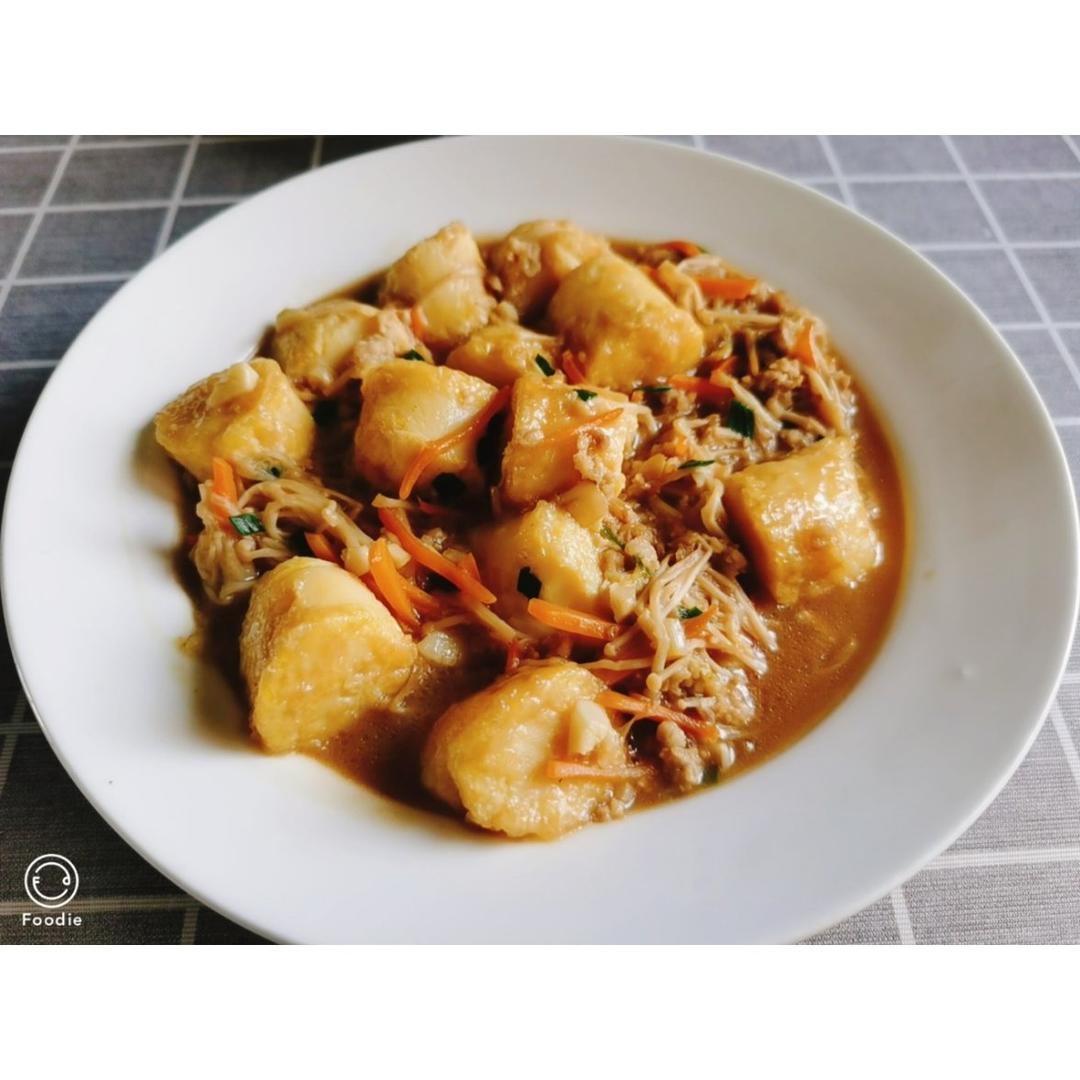 金针菇烧日本豆腐