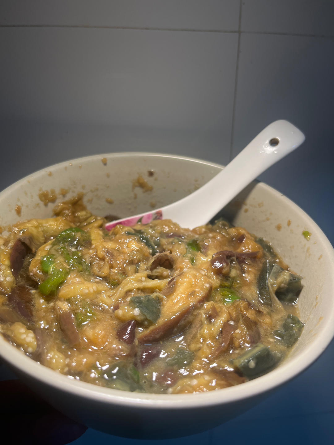 擂辣椒皮蛋茄子