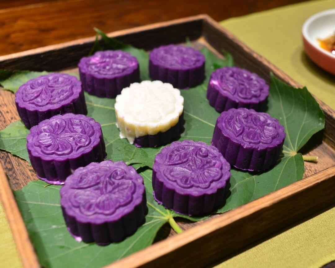 紫薯山药糕的做法
