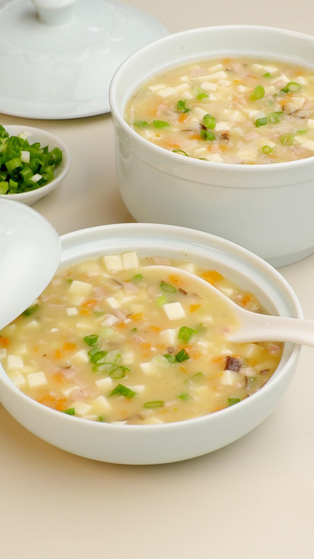 金汤豆腐羹的做法