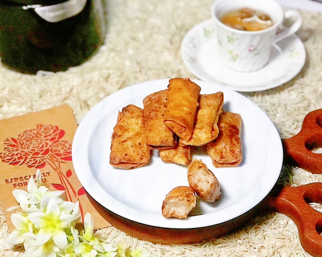 年味|芋泥肉松春卷的做法