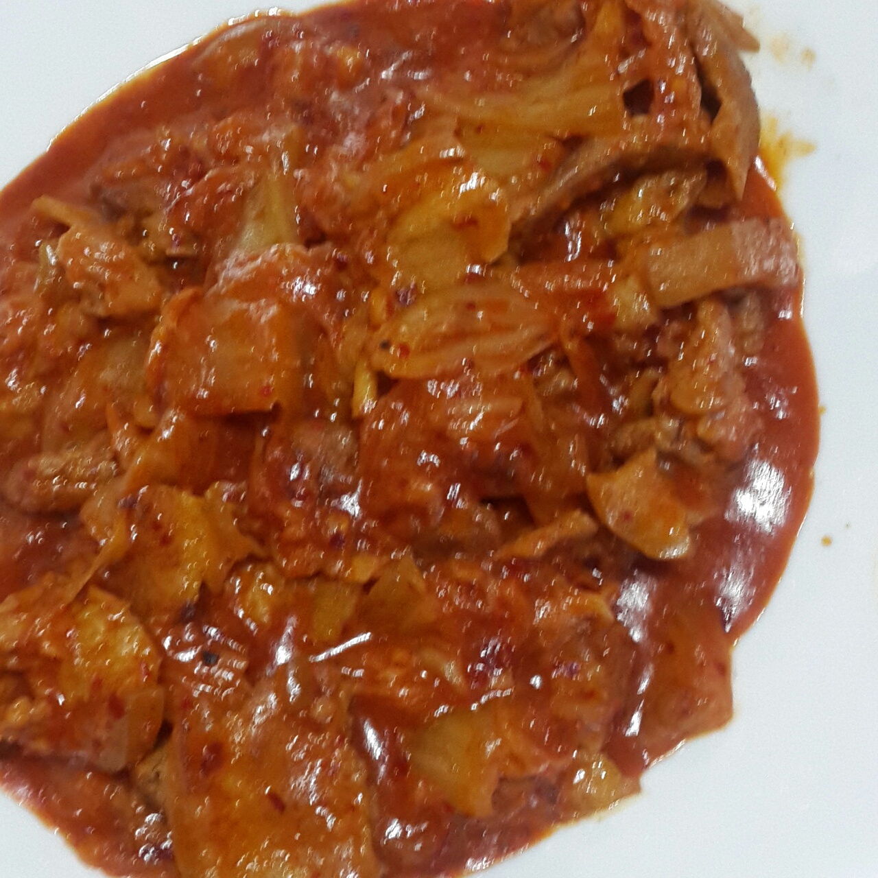 辣白菜炒五花肉