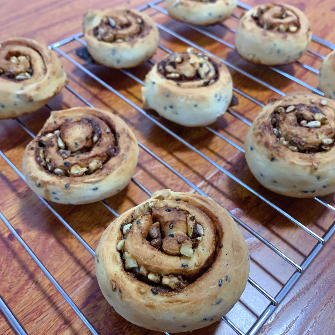 低卡|红糖肉桂全麦面包卷🥯甜甜の圈圈🥰