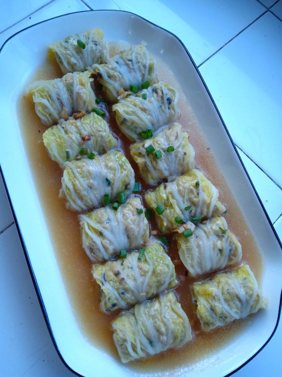 娃娃菜包肉