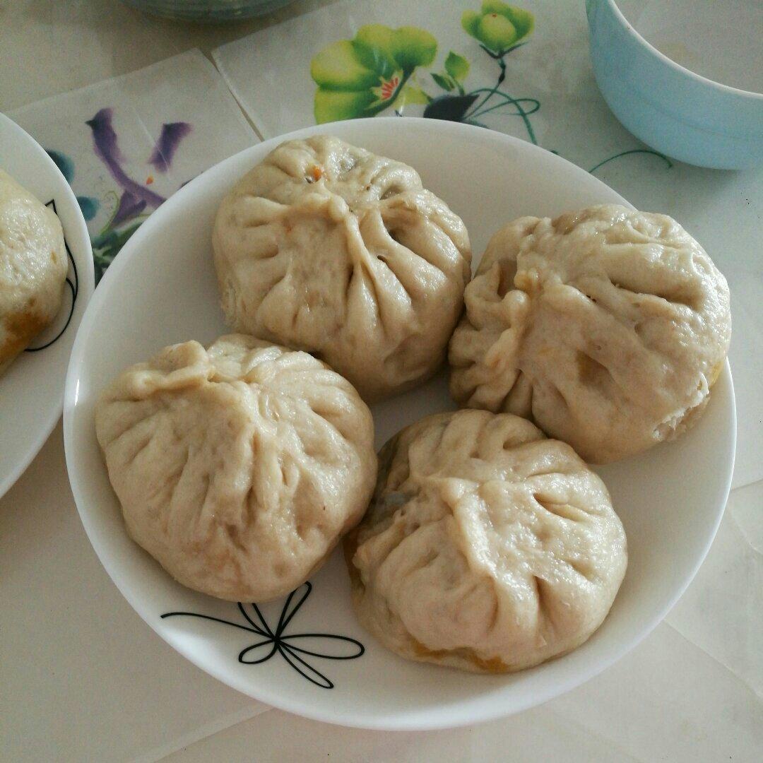 用面包机和面做包子
