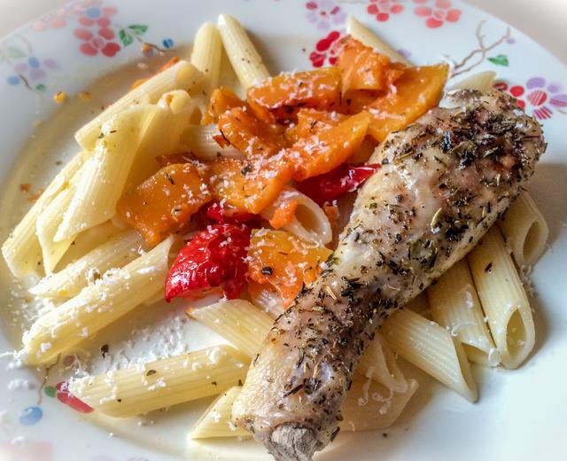 南瓜香草烤鸡腿的做法