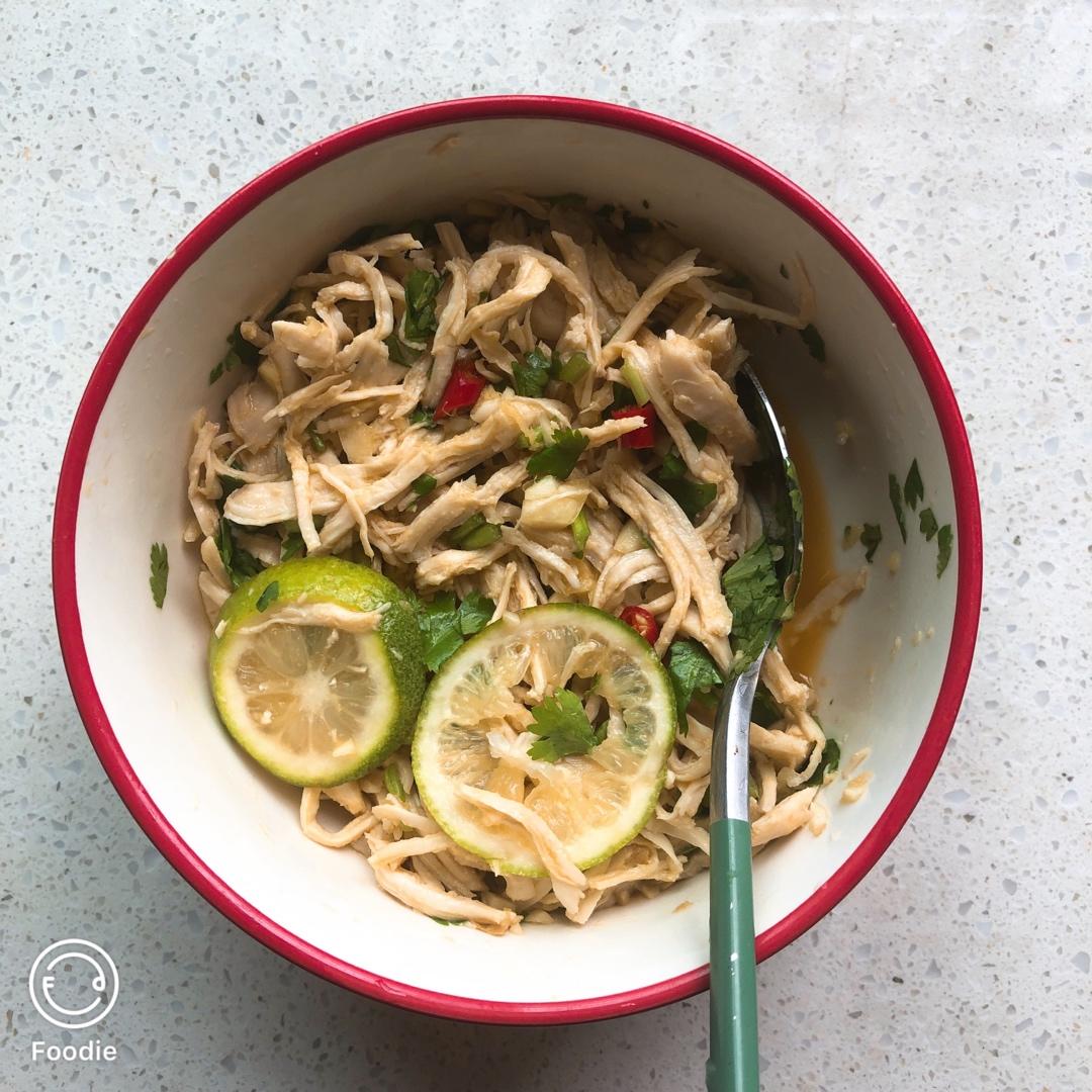 百香果柠檬鸡丝