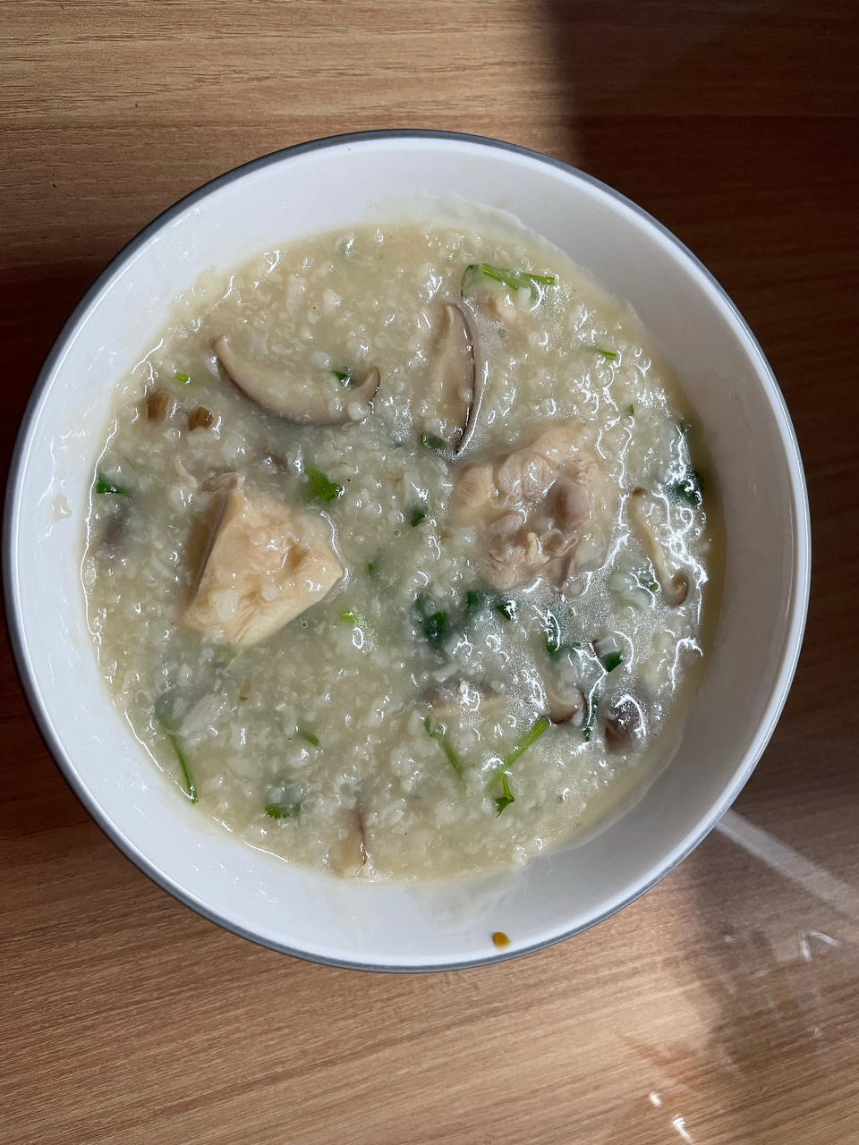 0失败香菇滑鸡粥