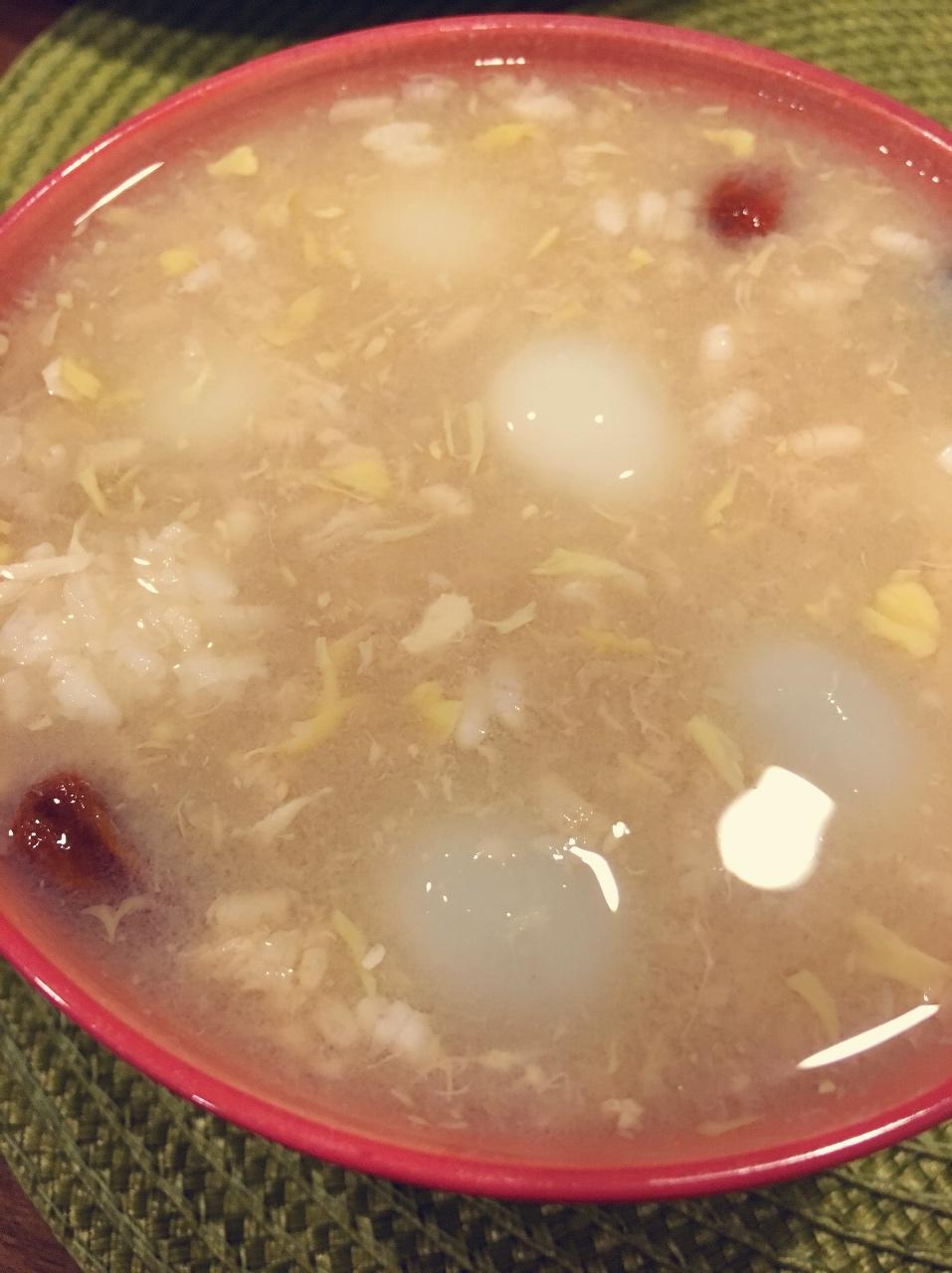 蛋花酒酿圆子