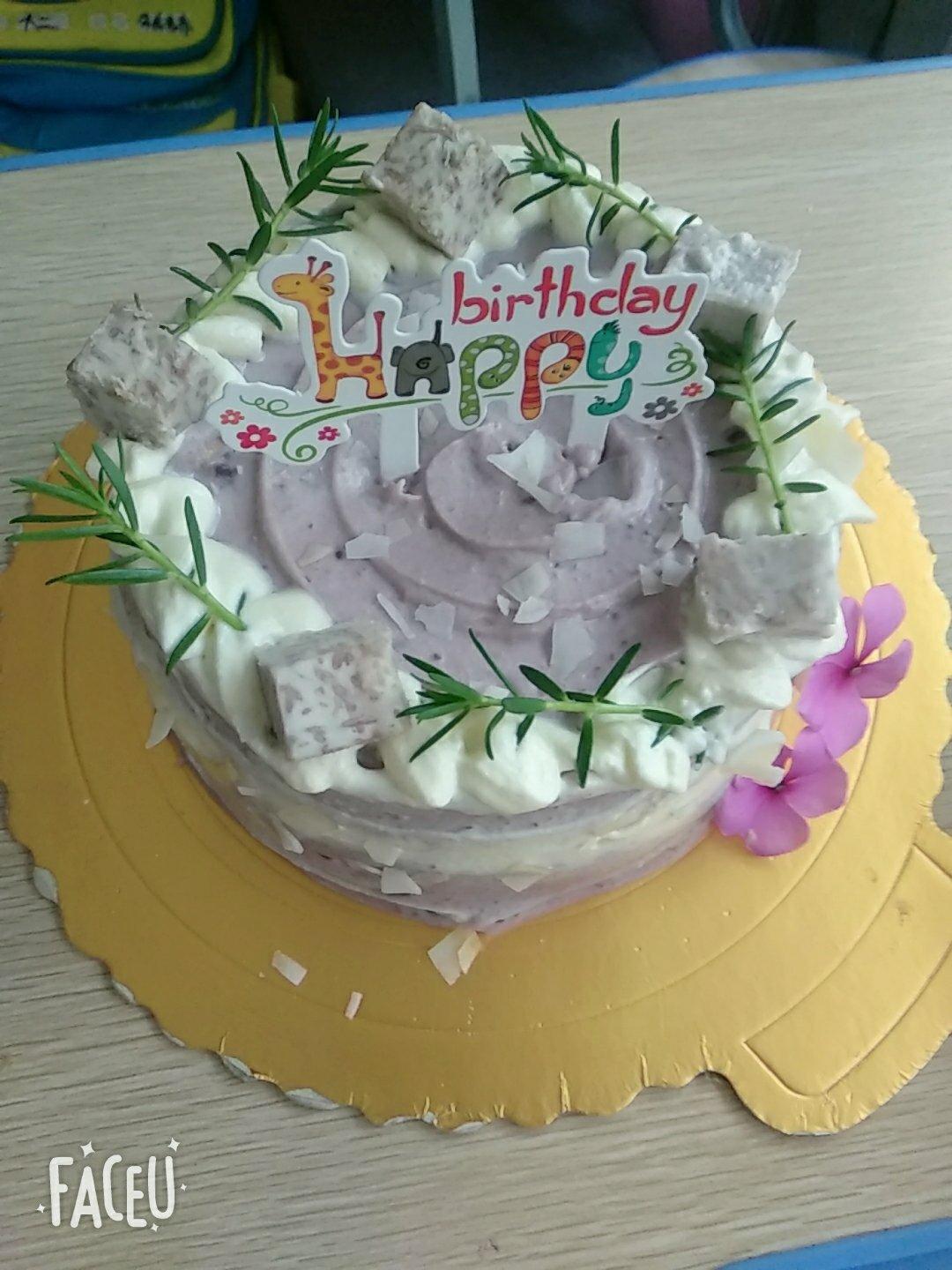 金沙芋泥蛋糕🍰不会抹面也能做的超好吃ins蛋糕