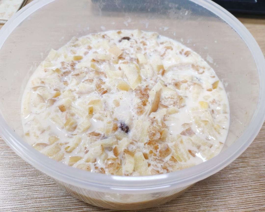 低卡高纤肉桂苹果麦片的做法
