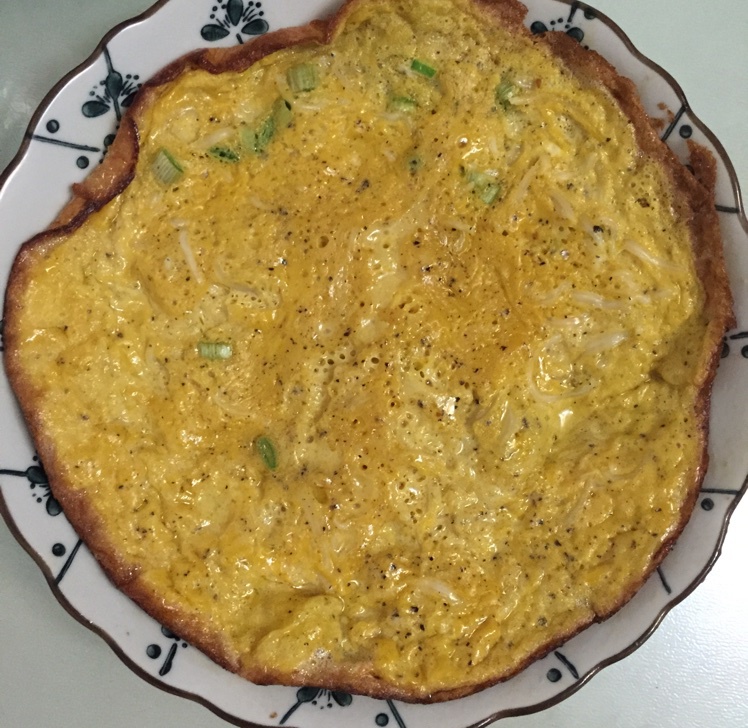 小银鱼鸡蛋饼
