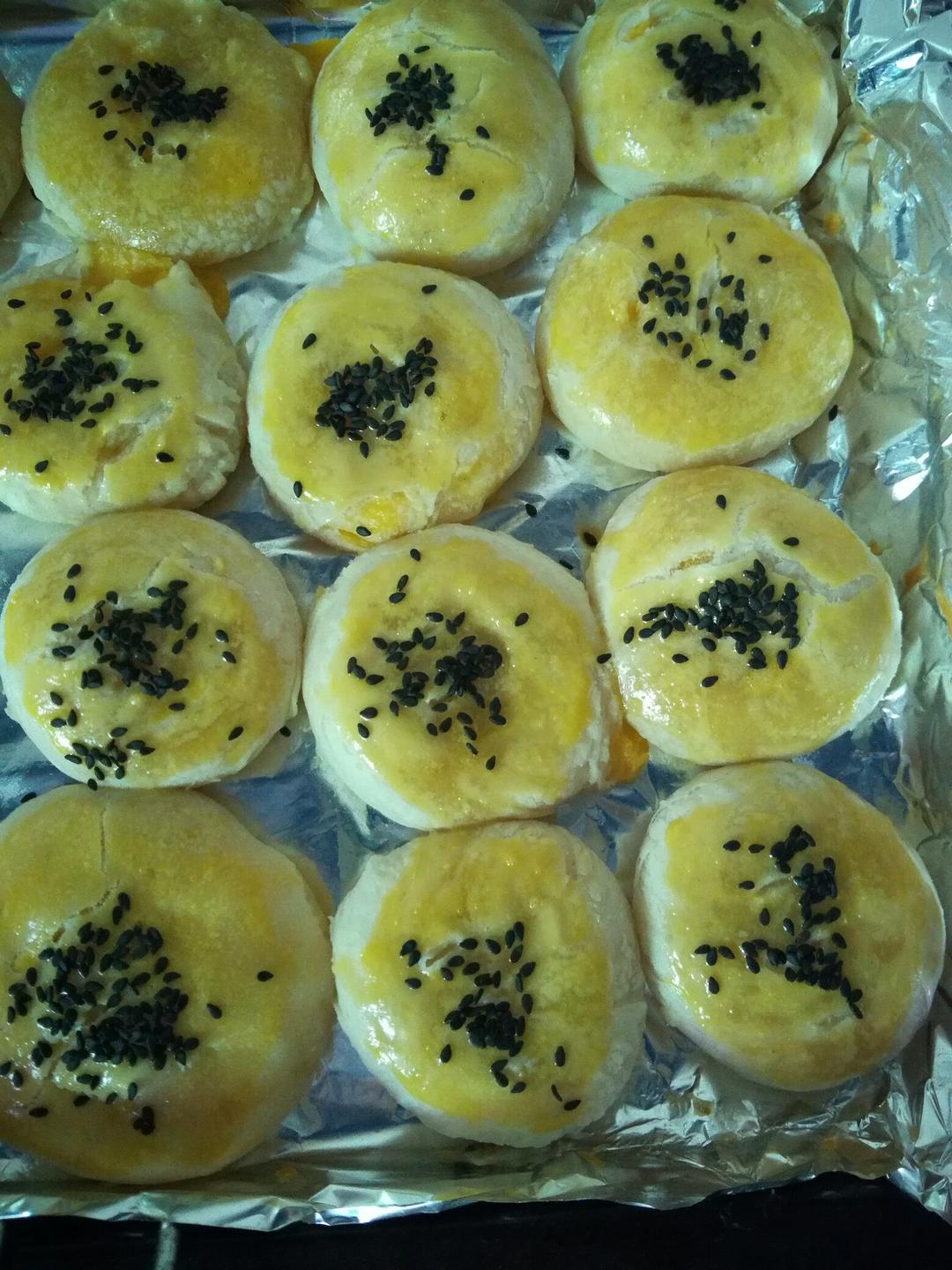 奶黄馅老婆饼（蛋糕店级）！