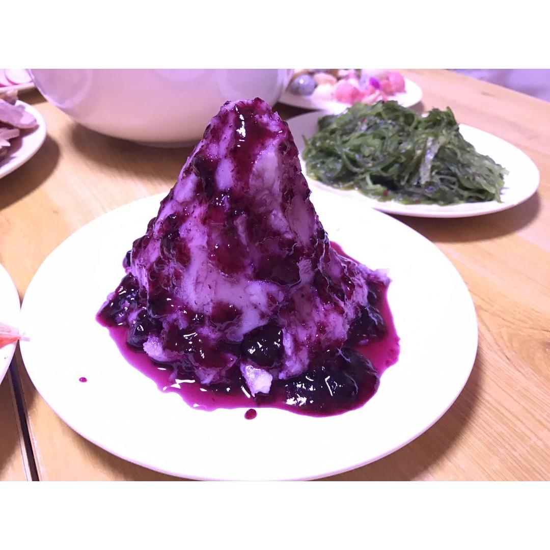 蓝莓山药泥