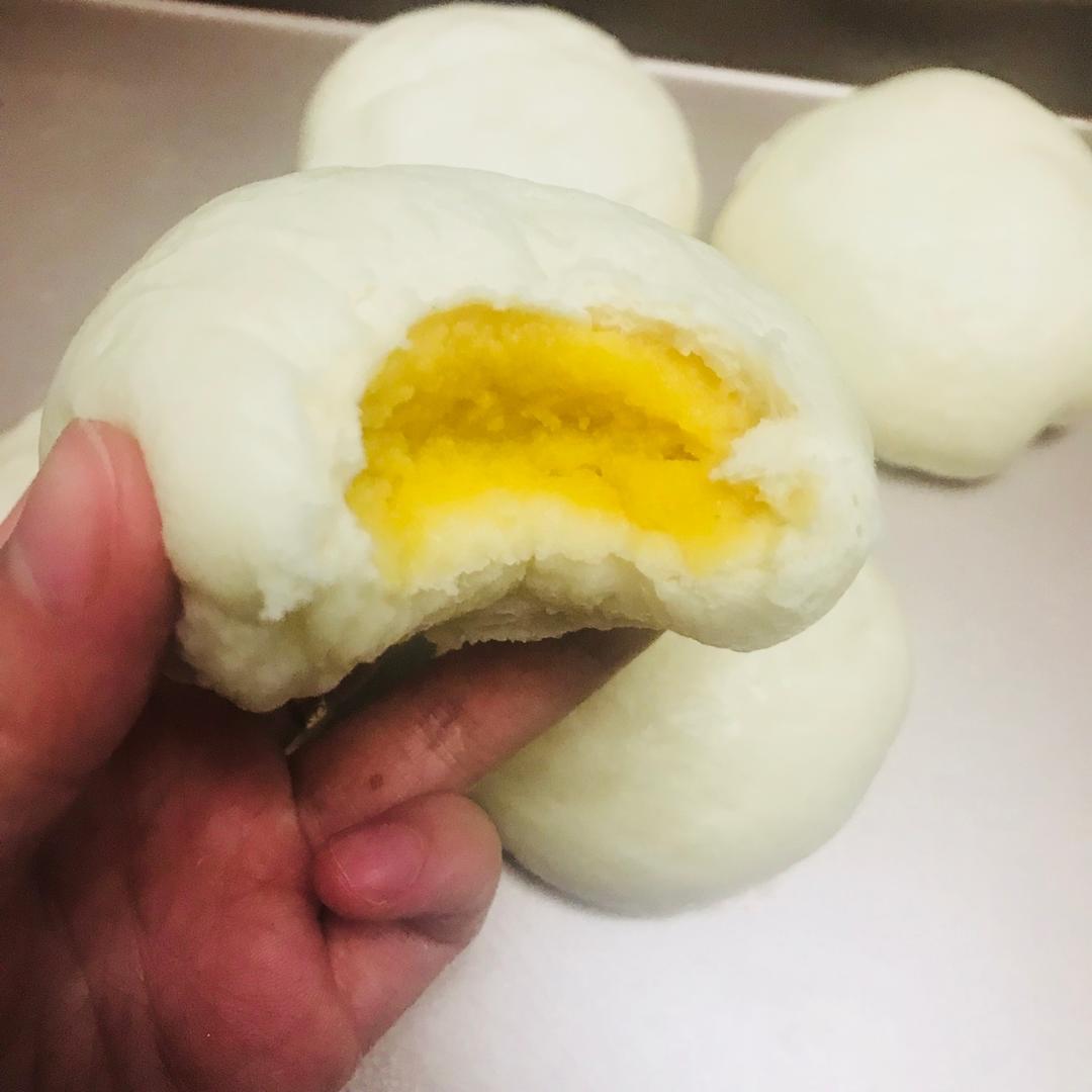 健康红薯奶黄包