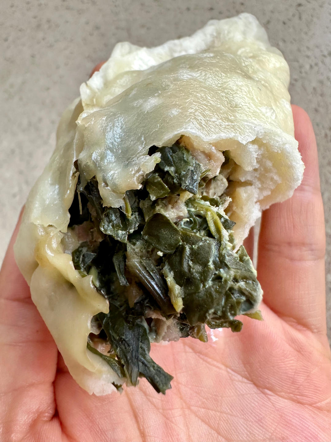 马兰头猪肉蒸包