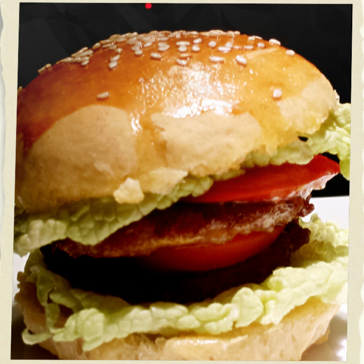 全麦牛肉汉堡包