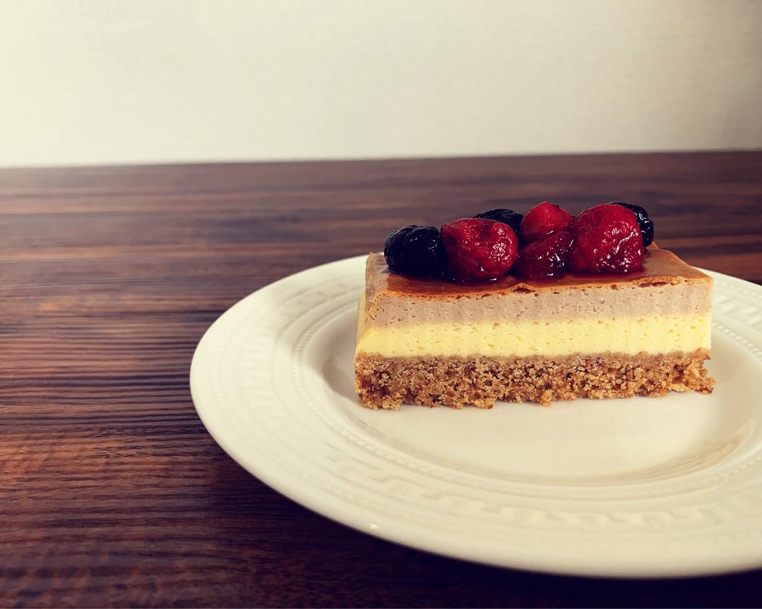 双层芝士乳酪蛋糕条的做法