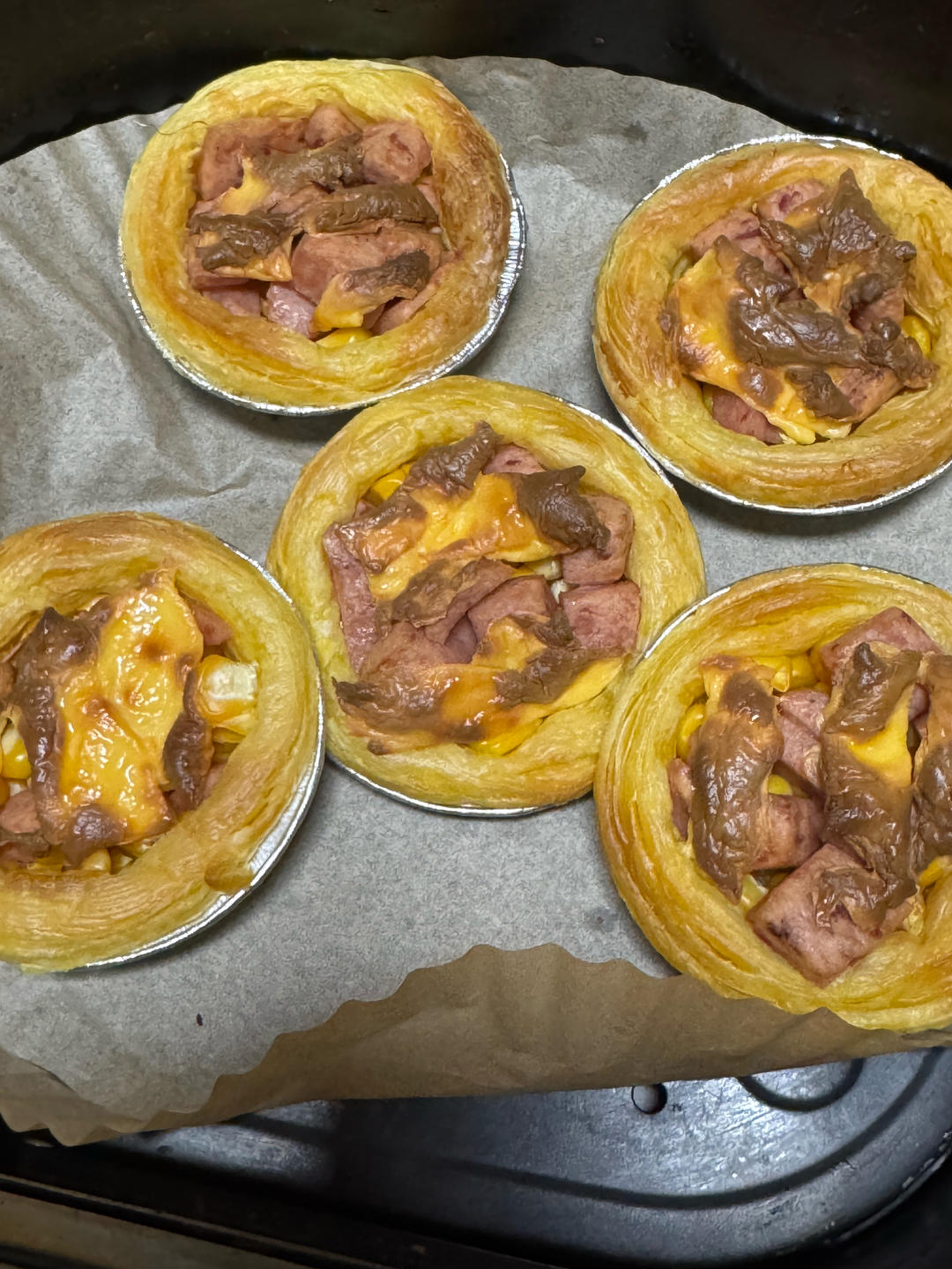 懒人披萨🍕（空气炸锅蛋挞皮版）