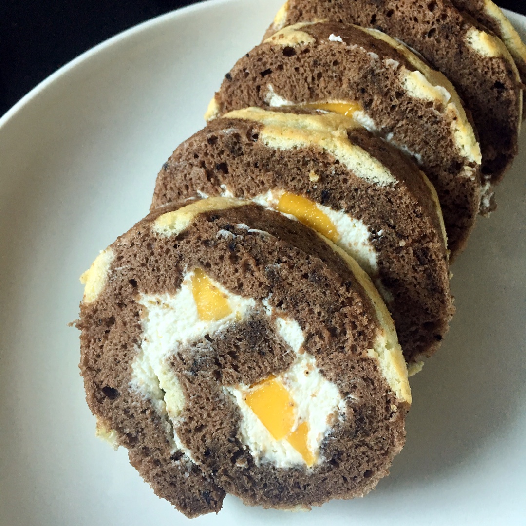 超萌长颈鹿蛋糕卷