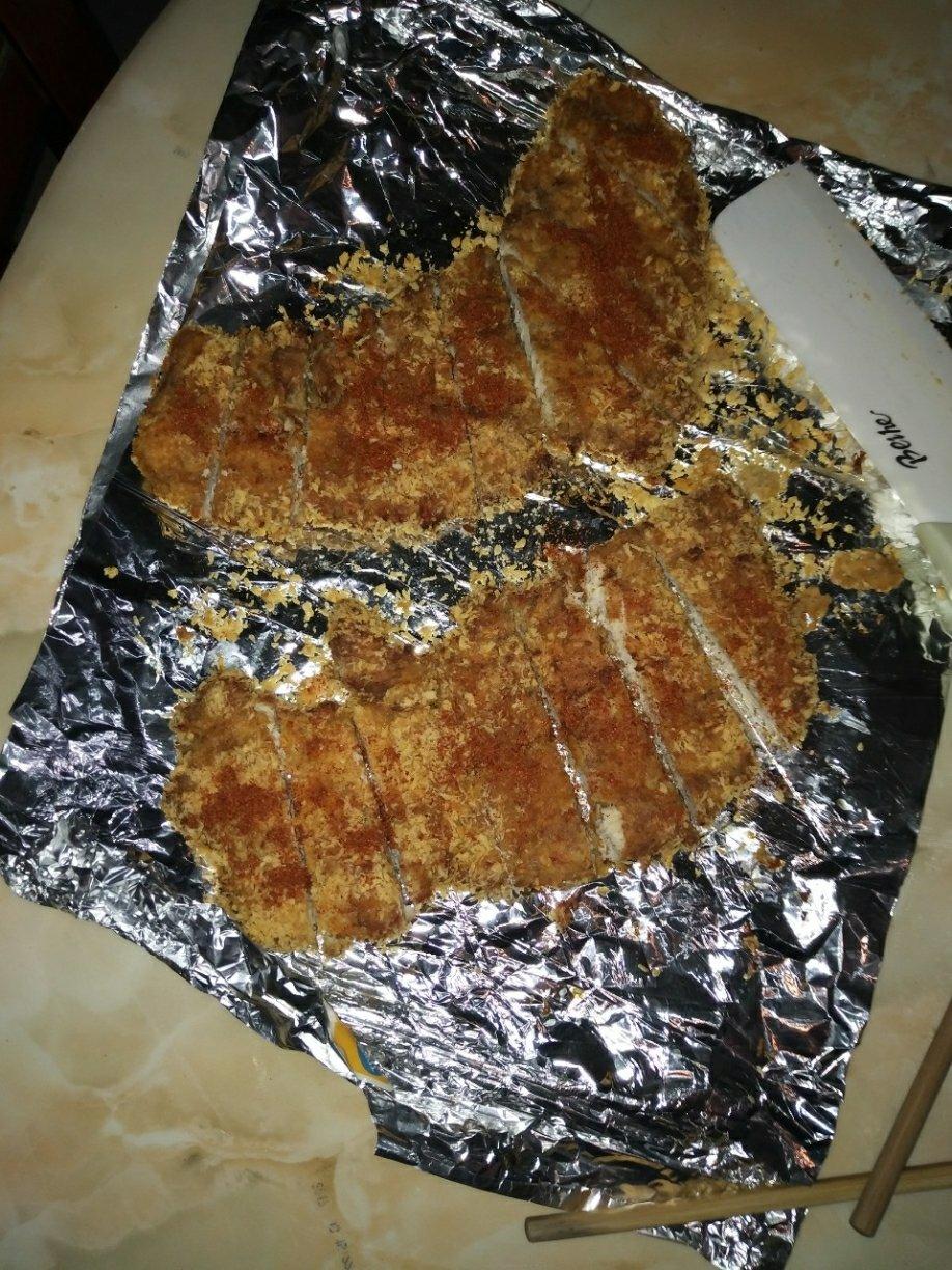 无油烤鸡排（面包糠鸡胸肉）