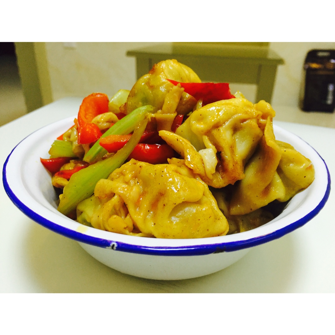 栀子花开呀开呀开做的炒小馄饨