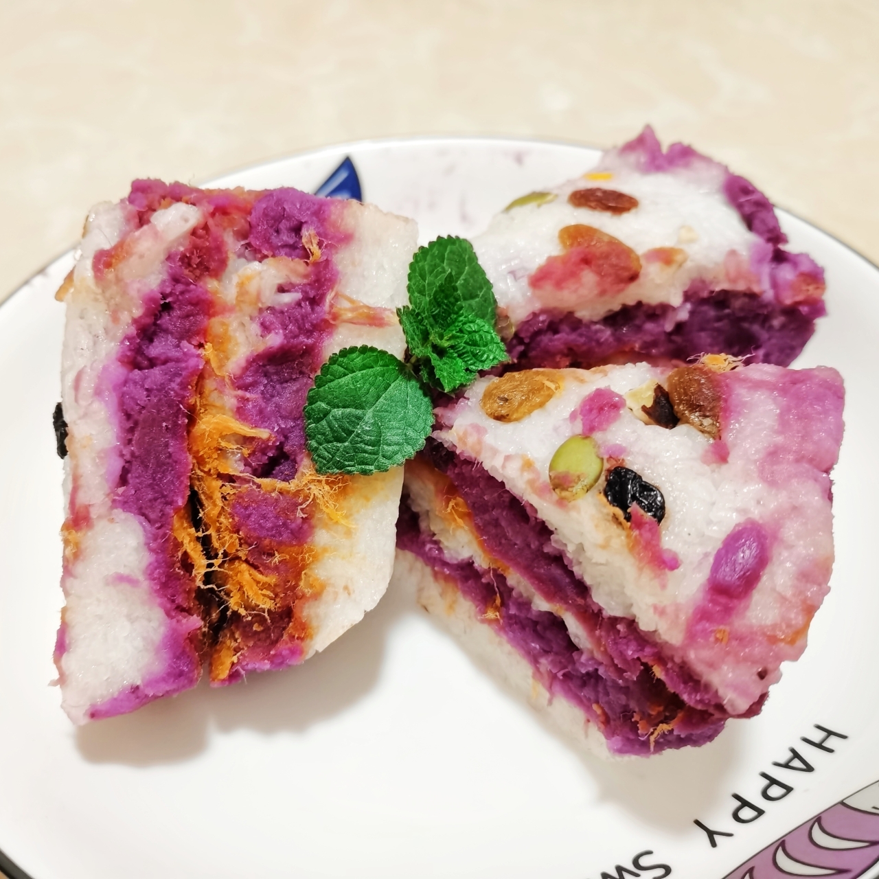 超简单低卡小清新紫薯凉糕的做法