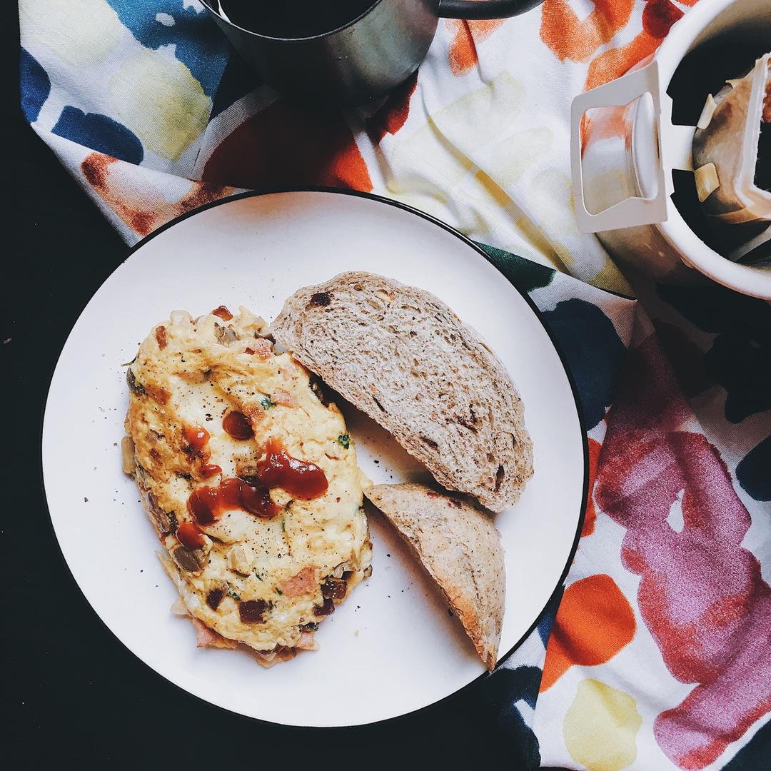 如何做一只好看的omelette （视频步骤图）