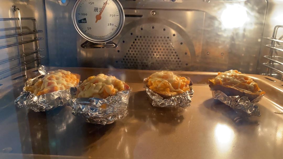 奶香芝士焗红薯