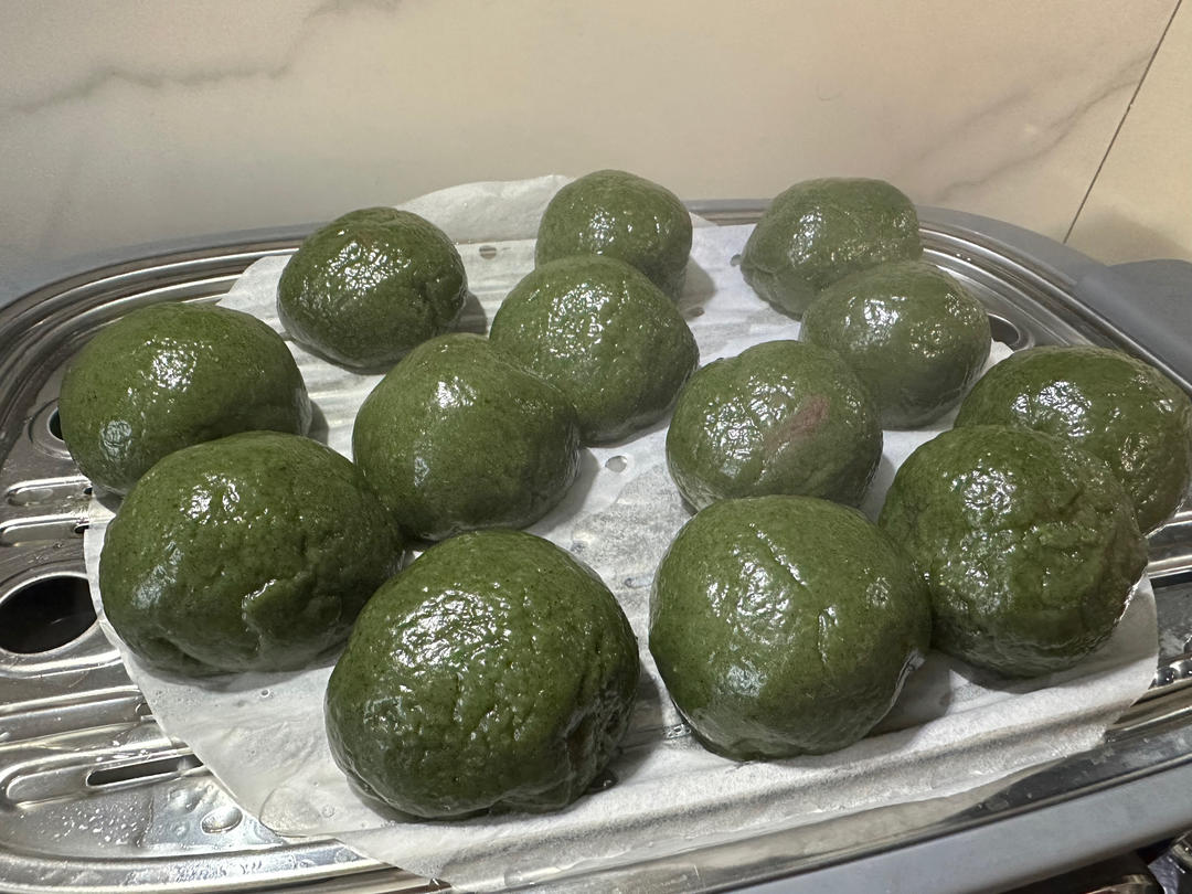 《Tinrry+》咸蛋黄肉松青团+红豆沙青团