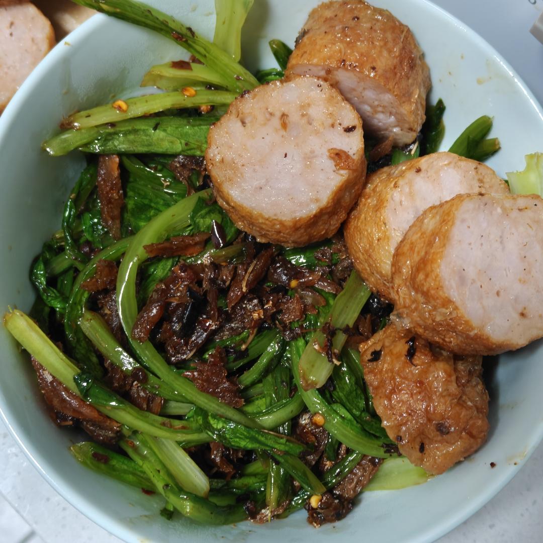 豆鼓鲮鱼油麦菜