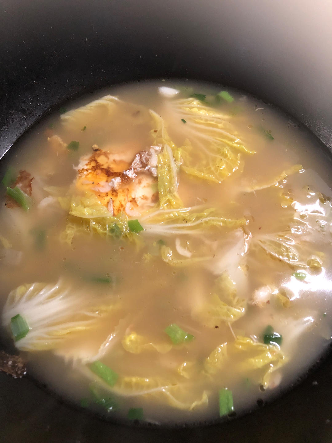 看着平平无奇却很鲜美的白菜鸡蛋汤