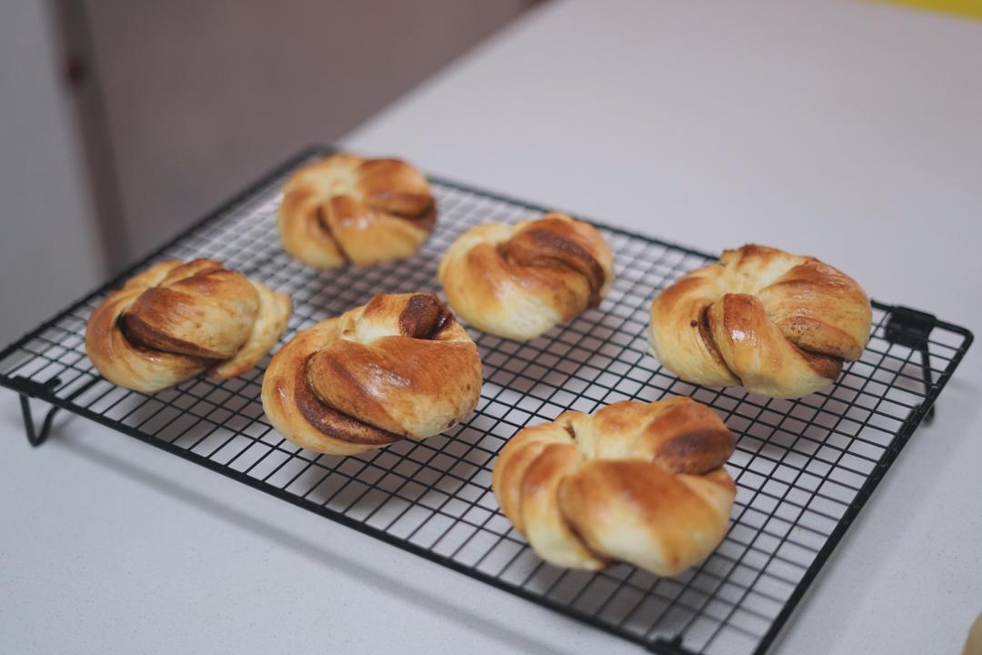 瑞典肉桂卷（附鲜酵母、活性干酵母、即时酵母用量换算公式）