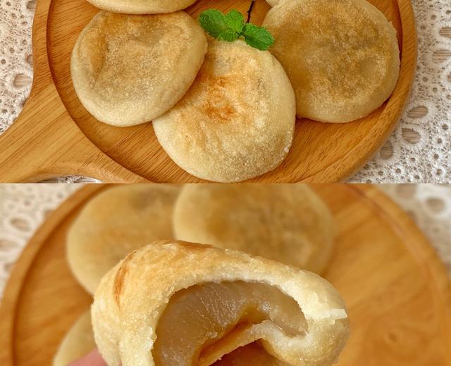 免烤箱❗️一次成功～软糯香甜的莲蓉糯米饼的做法