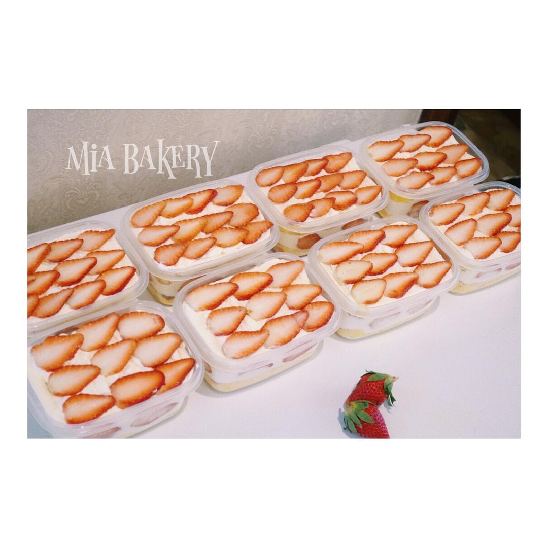 简单快手的便当饭盒水果盒子蛋糕